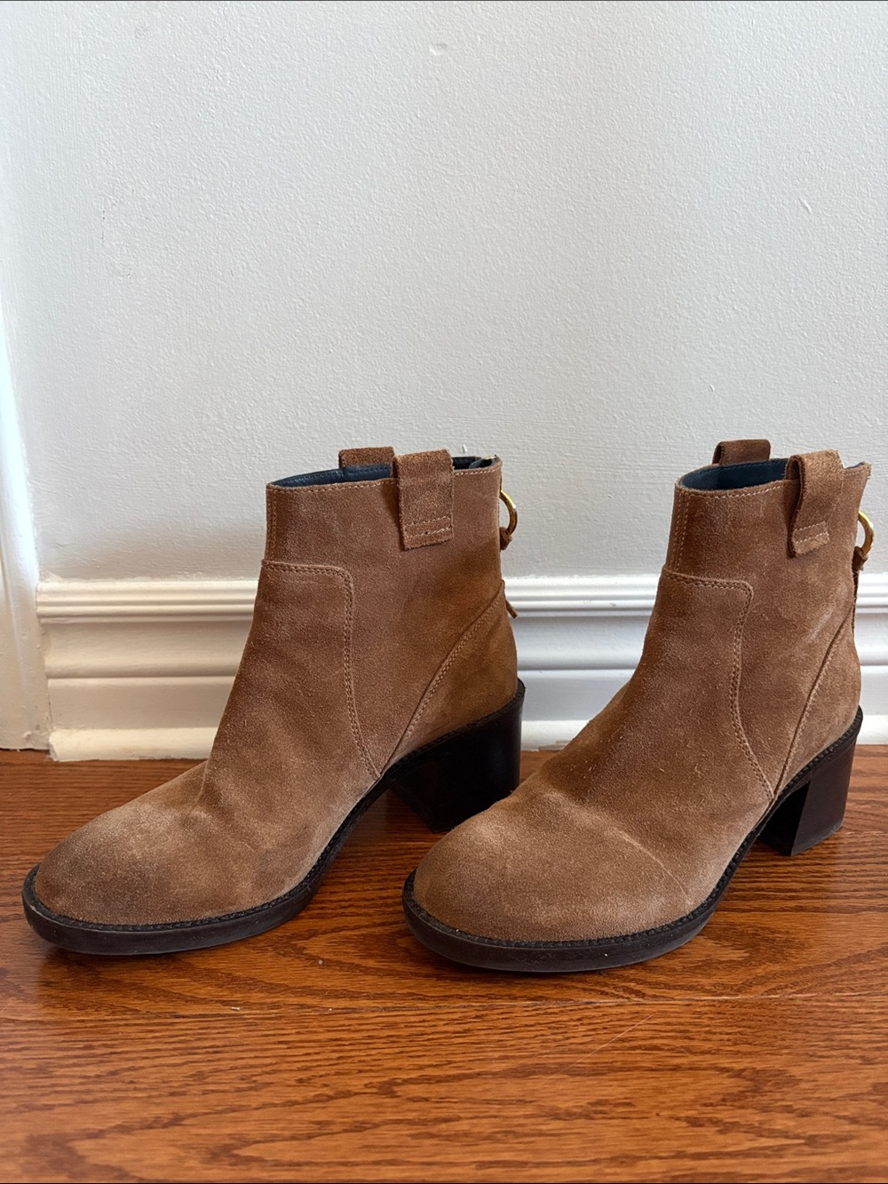 Geox Suede Ankle Booties in Brown — Classic Everyday Style
